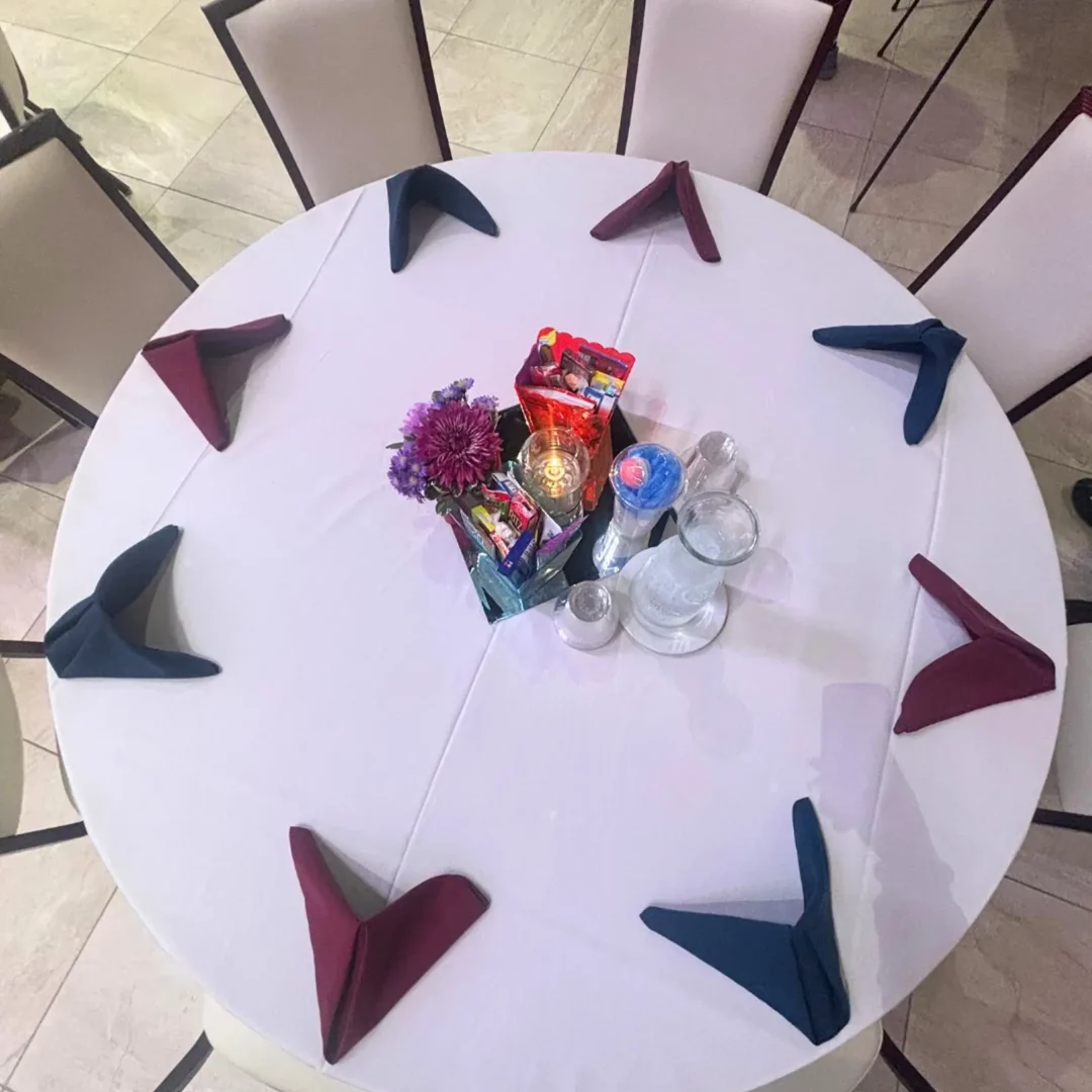 top view tables